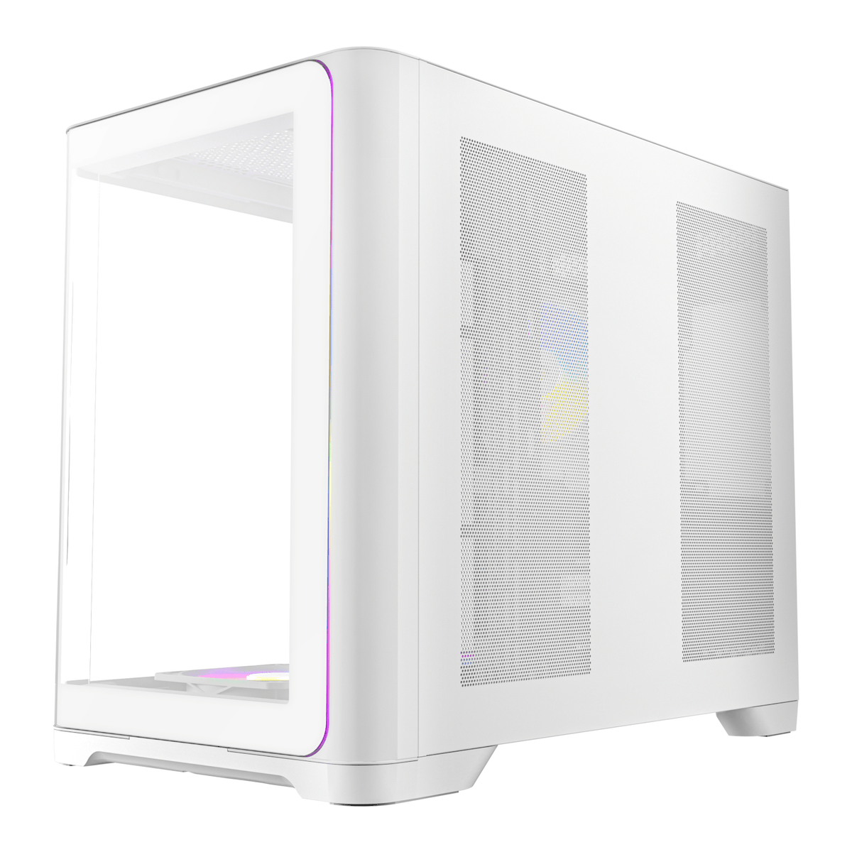 Antec C5 CURVED ARGB ATX | Micro-ATX | ITX ARGB Dual Chamber Mid-Tower Gaming Chassis - White-2