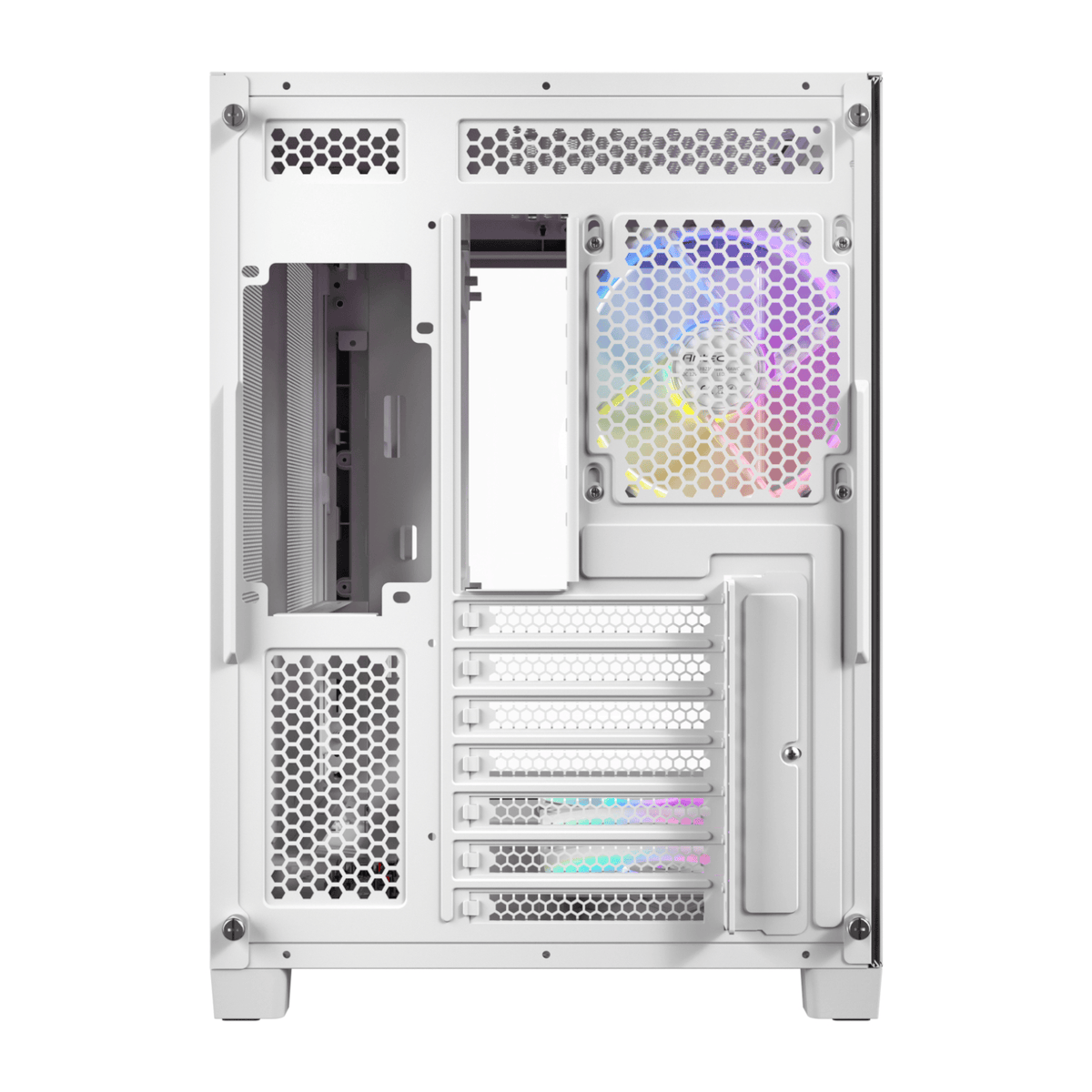 Antec C5 CURVED ARGB ATX | Micro-ATX | ITX ARGB Dual Chamber Mid-Tower Gaming Chassis - White-4