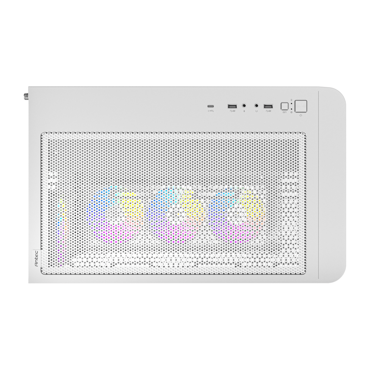 Antec C5 CURVED ARGB ATX | Micro-ATX | ITX ARGB Dual Chamber Mid-Tower Gaming Chassis - White-6