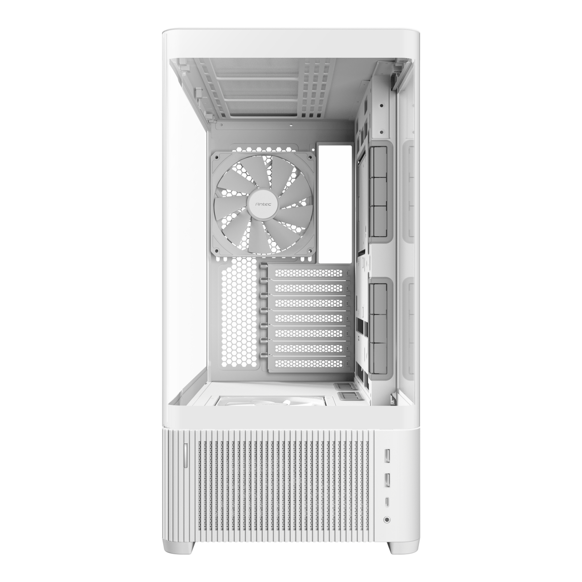 Antec C6 CURVED AIR ATX | Micro-ATX | ITX Mid-Tower Gaming Chassis - White-1