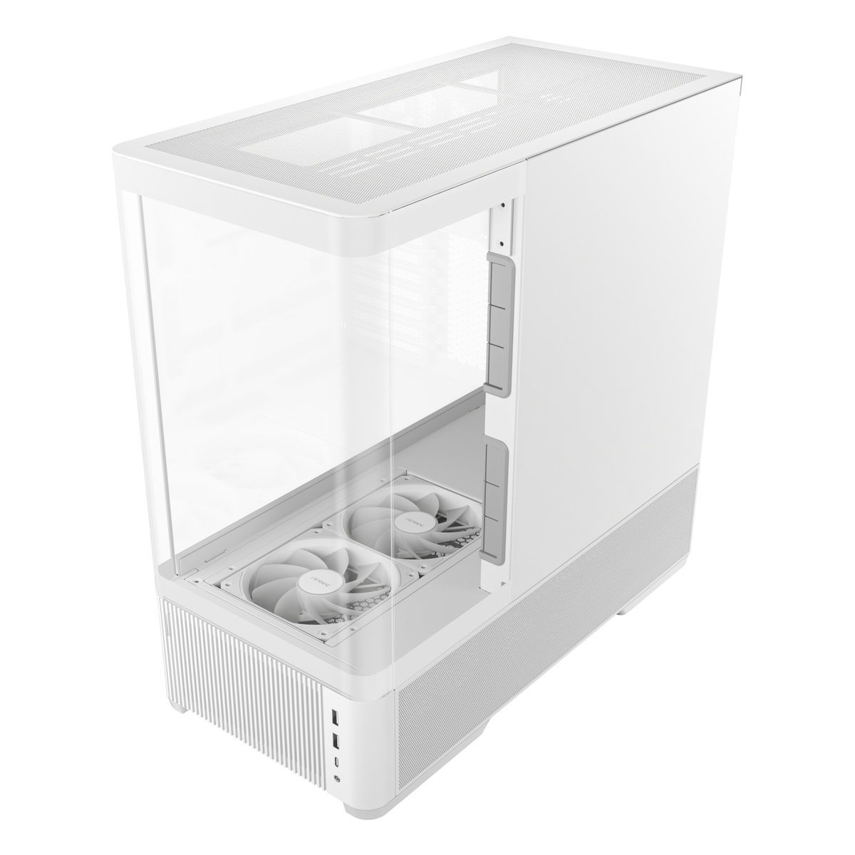 Antec C6 CURVED AIR ATX | Micro-ATX | ITX Mid-Tower Gaming Chassis - White-2