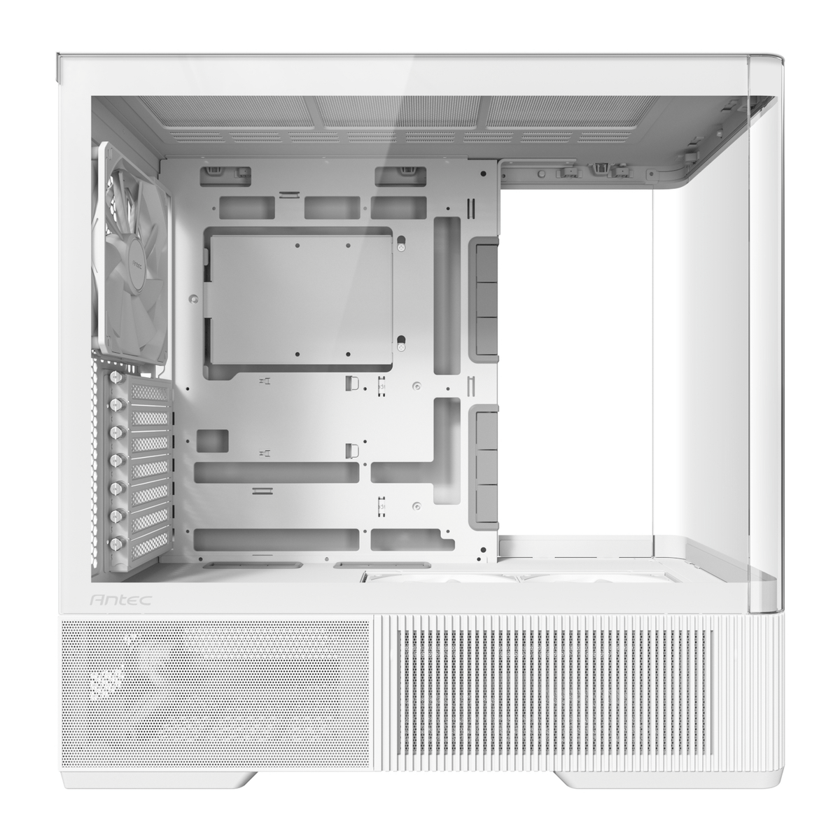 Antec C6 CURVED AIR ATX | Micro-ATX | ITX Mid-Tower Gaming Chassis - White-5