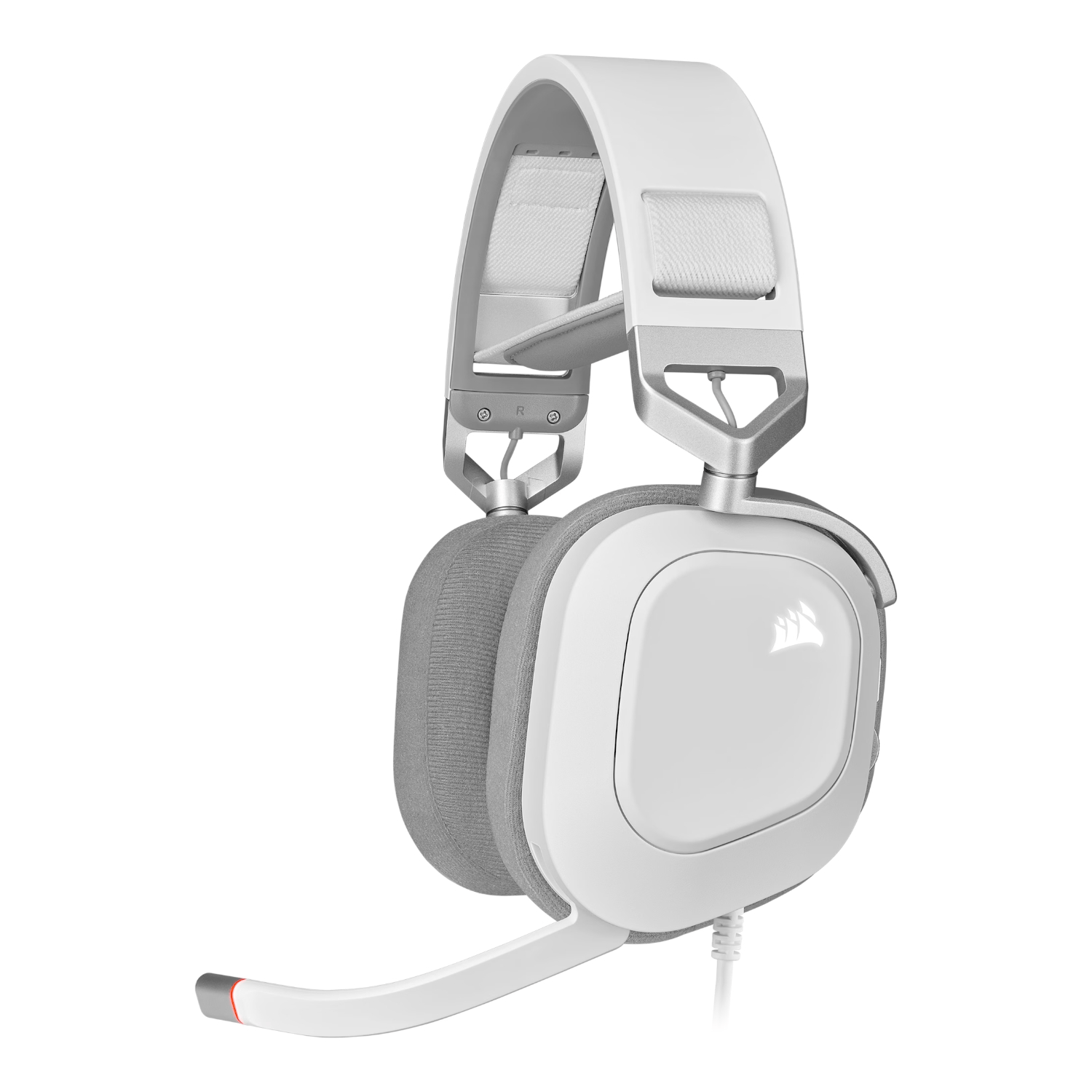 Corsair HS80 RGB USB Wired Over-Ear Gaming Headset — White-0
