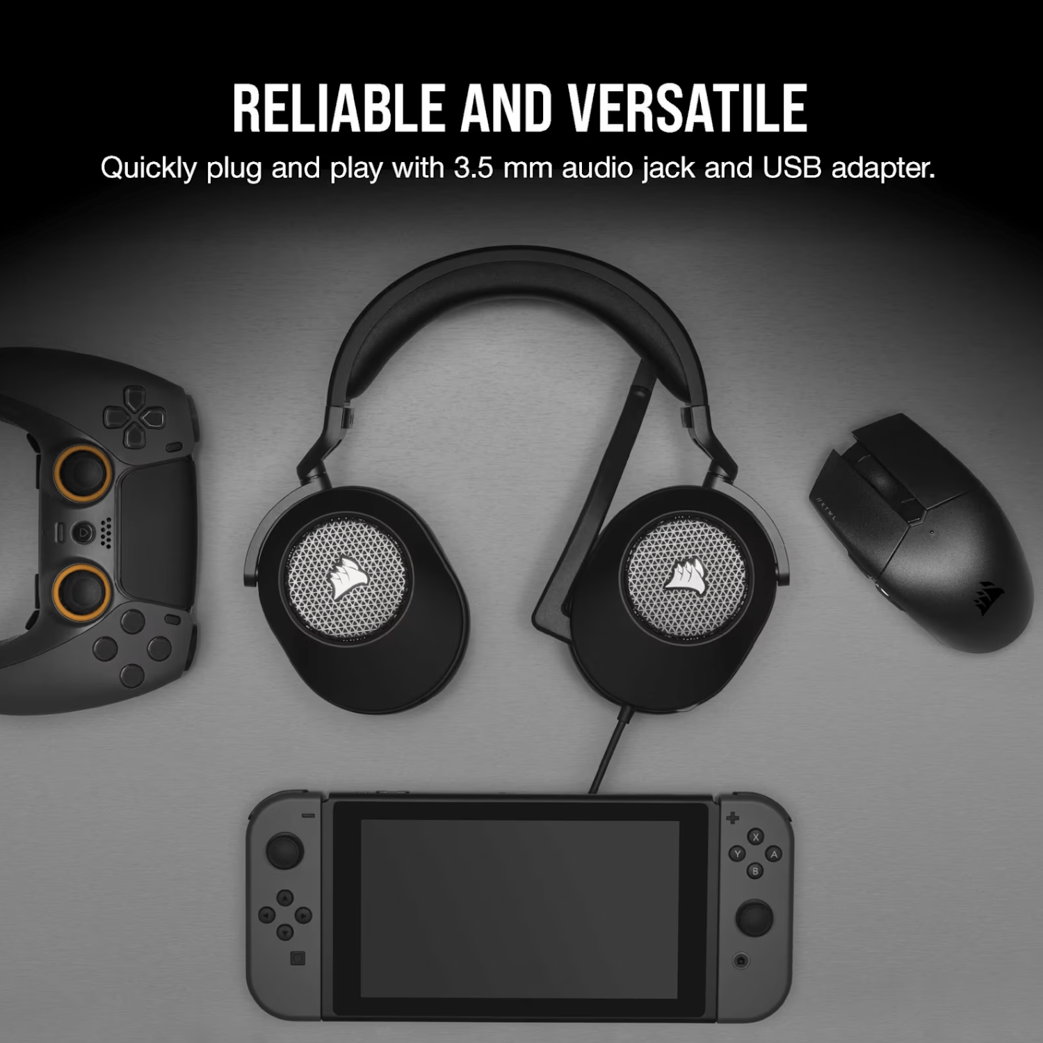 Corsair HS65 SURROUND Wired Gaming Headset — Carbon (AP)-4