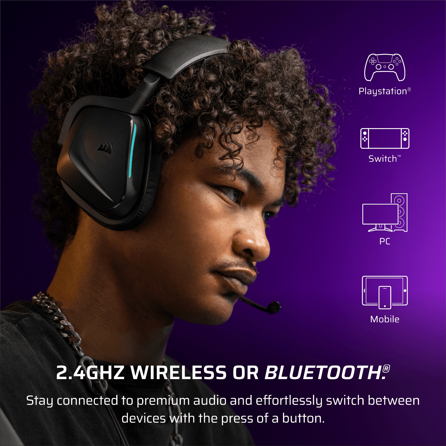 CORSAIR VOID WIRELESS v2 Gaming Headset - Carbon-11