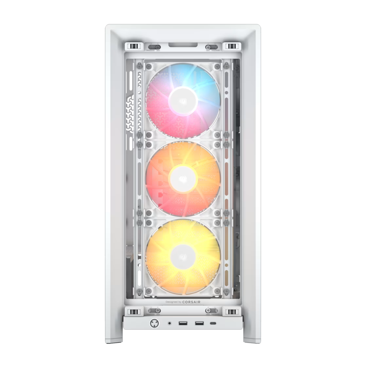 Corsair FRAME 4000D RS ARGB Modular Mid-Tower PC Case - White-1
