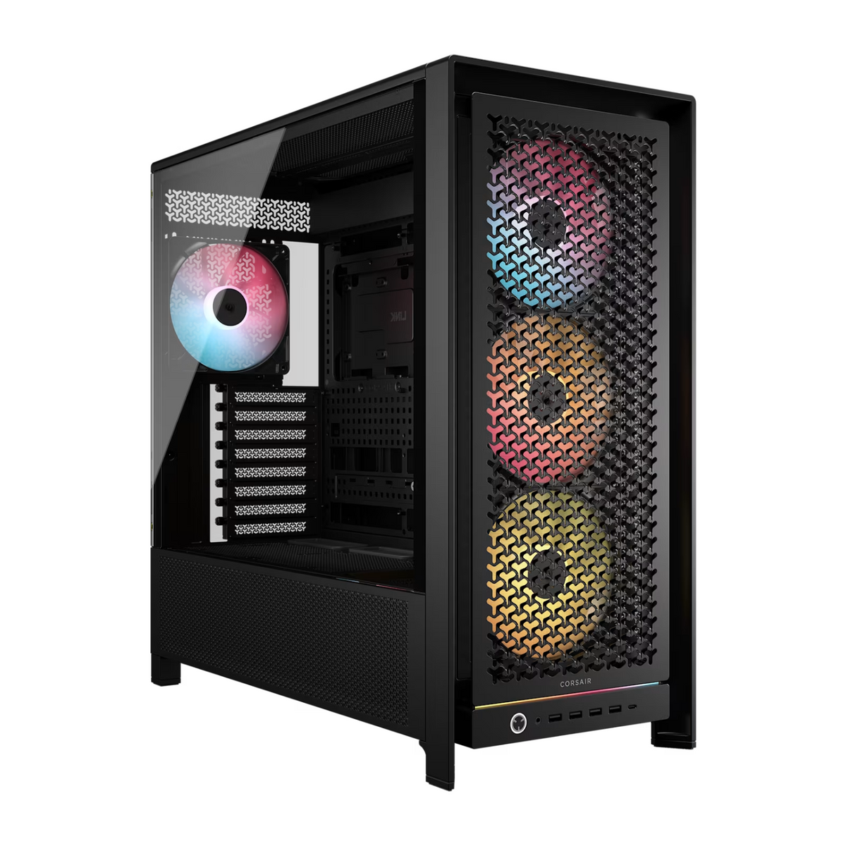 Corsair FRAME 5000D RS ARGB High-Airflow Mid-Tower PC Case - Black-0