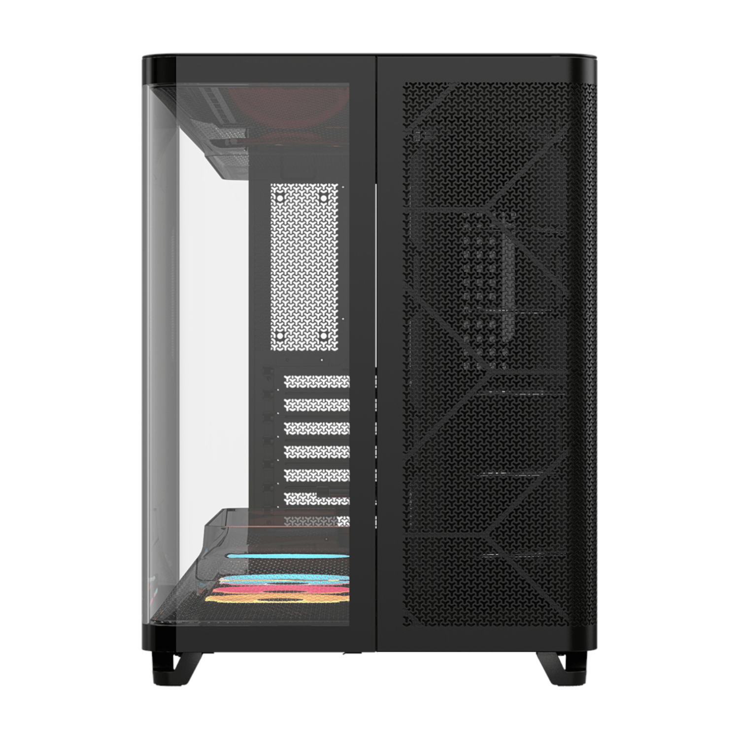 Corsair AIR 5400 LX-R RGB iCUE LINK Triple Chamber Mid-Tower PC Case - Black-1