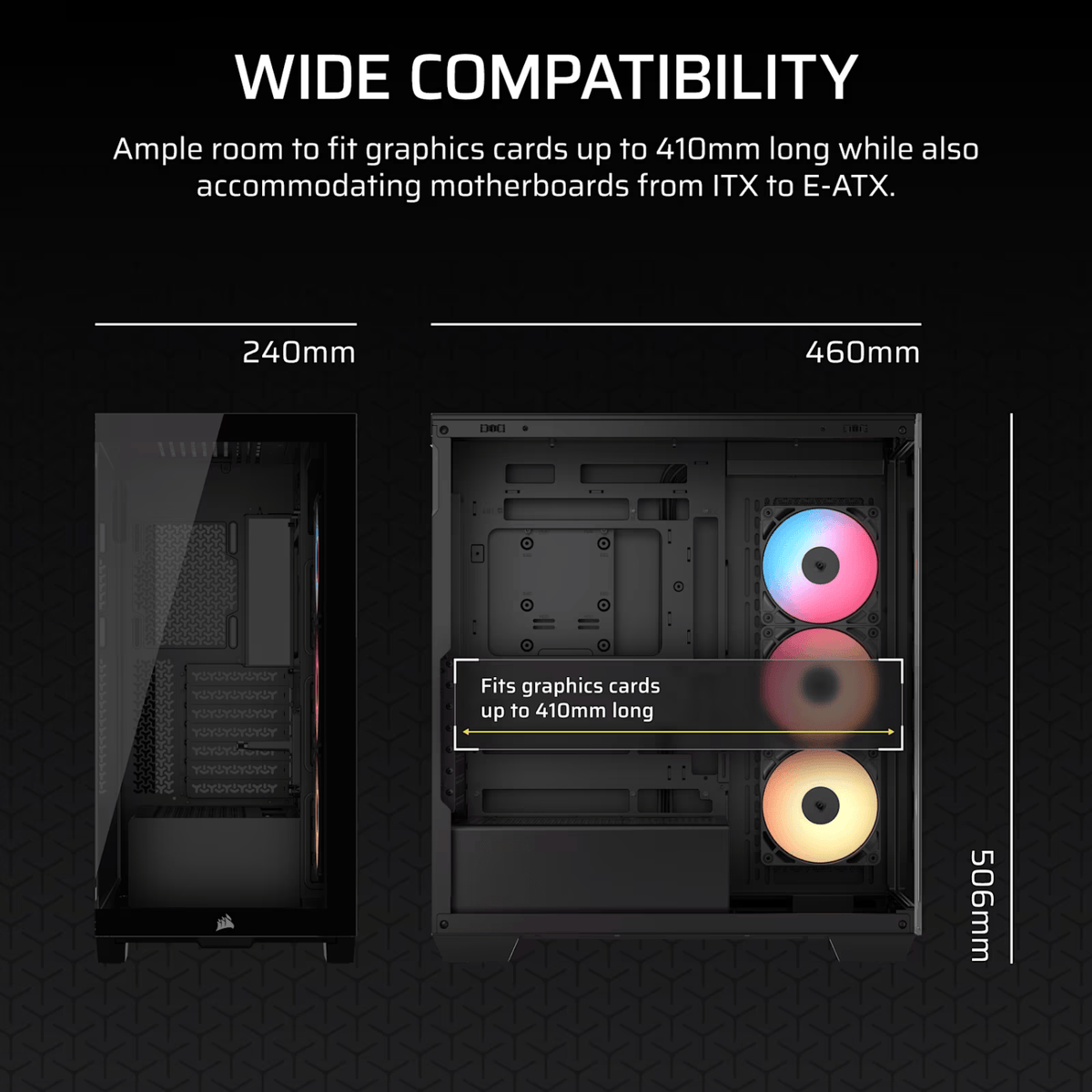 Corsair 3500X RS-R ARGB Mid-Tower PC Case - Black-4
