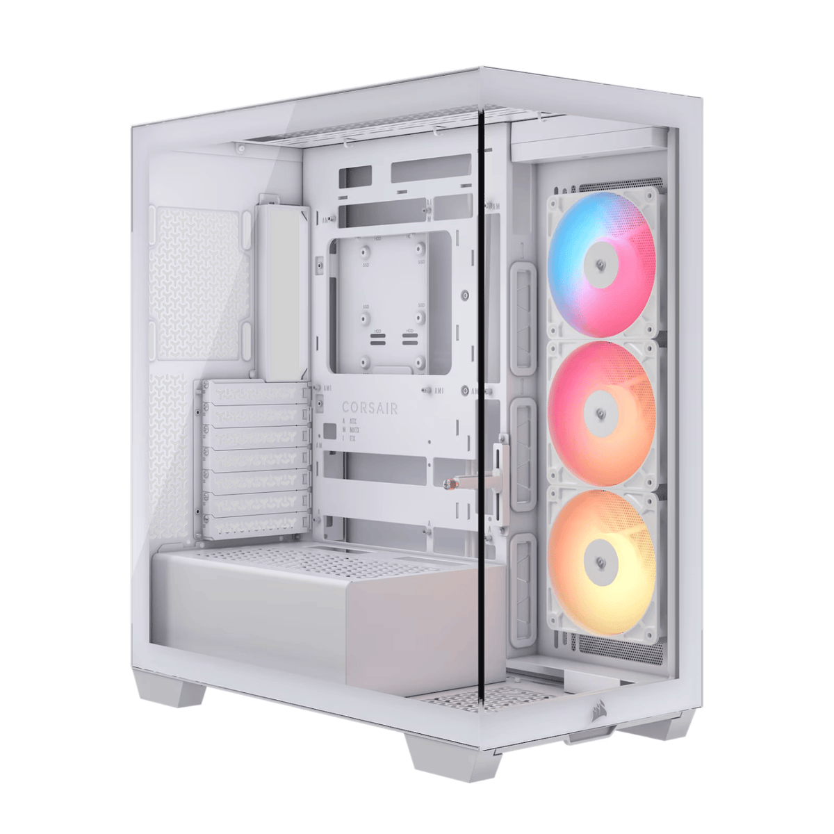 Corsair 3500X RS-R ARGB Mid-Tower PC Case – White-0
