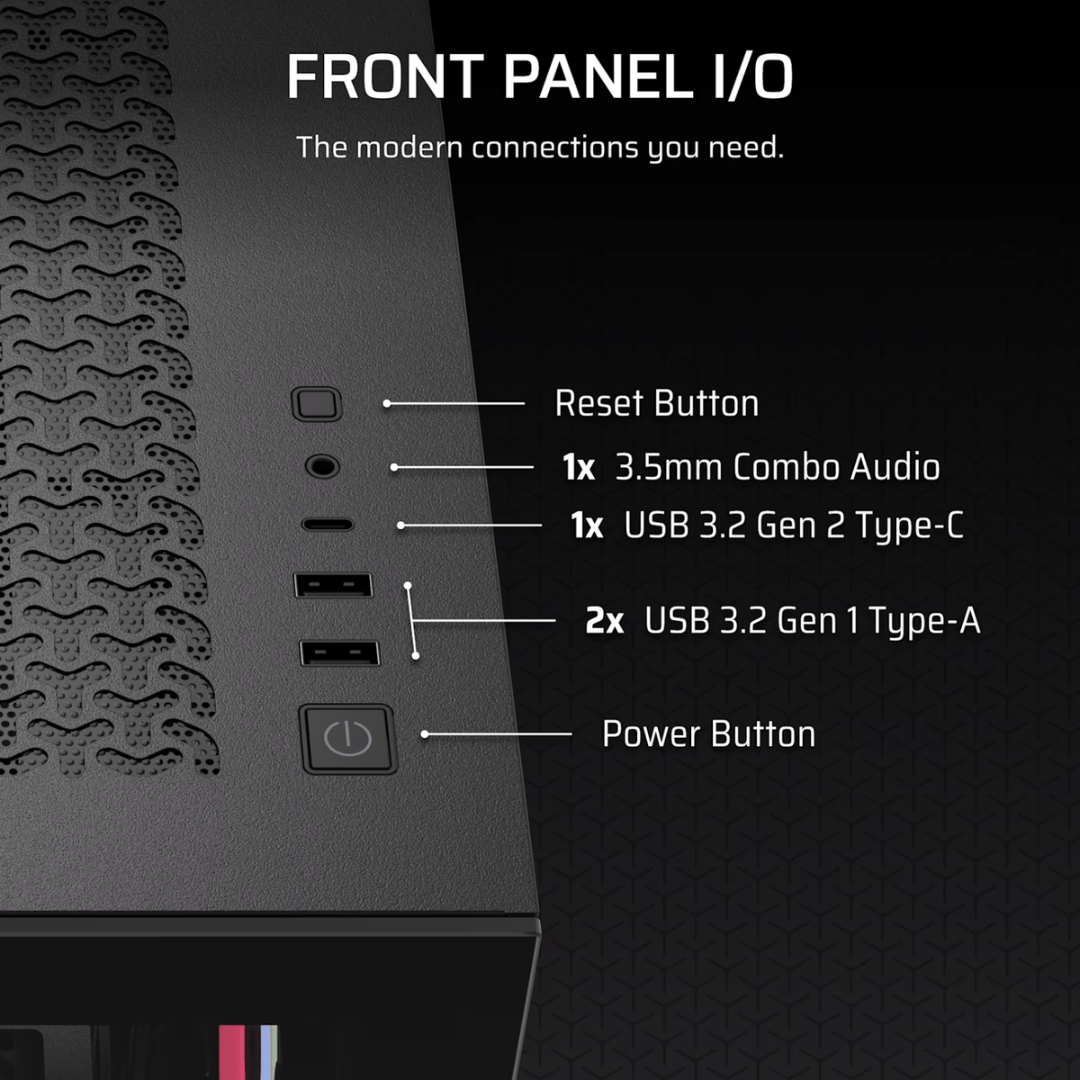 Corsair 3500X LX-R RGB iCUE LINK Mid-Tower PC Case - Black-3