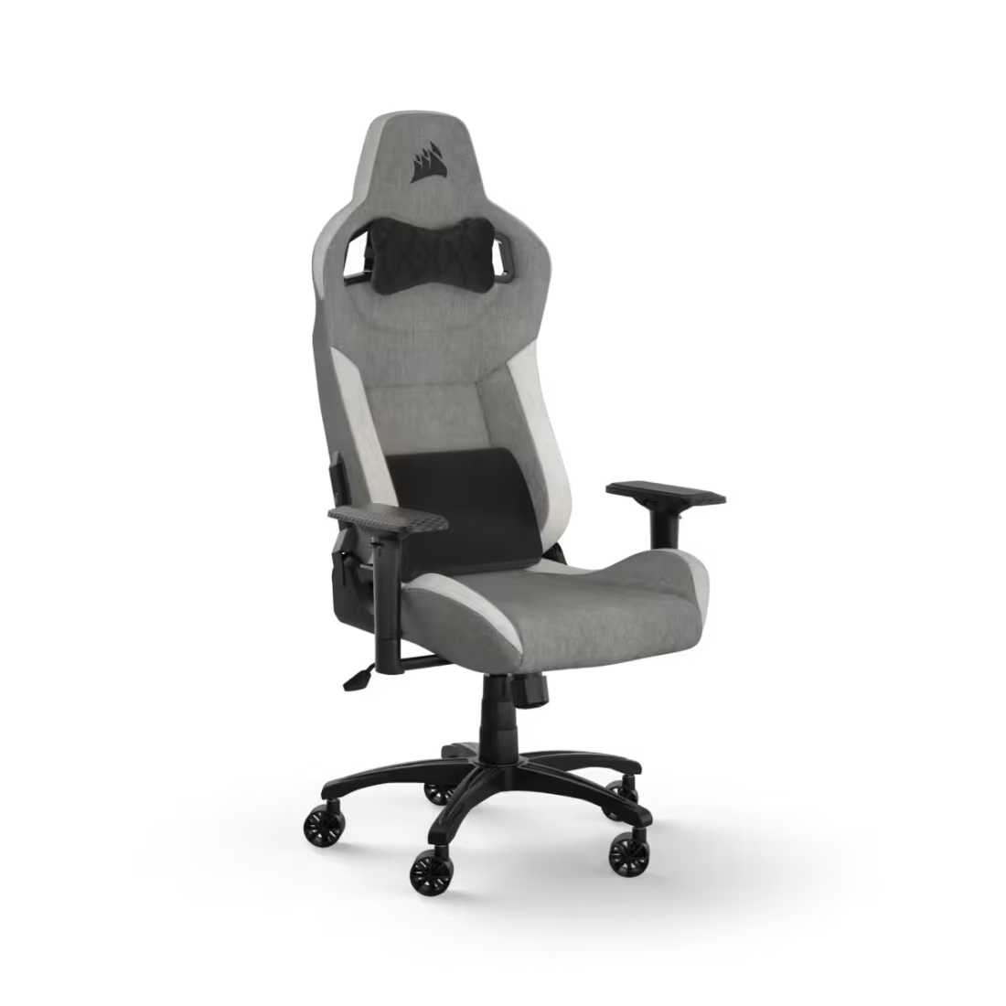 CORSAIR T3 RUSH (2023); Fabric Gaming Chair; Gray/White
