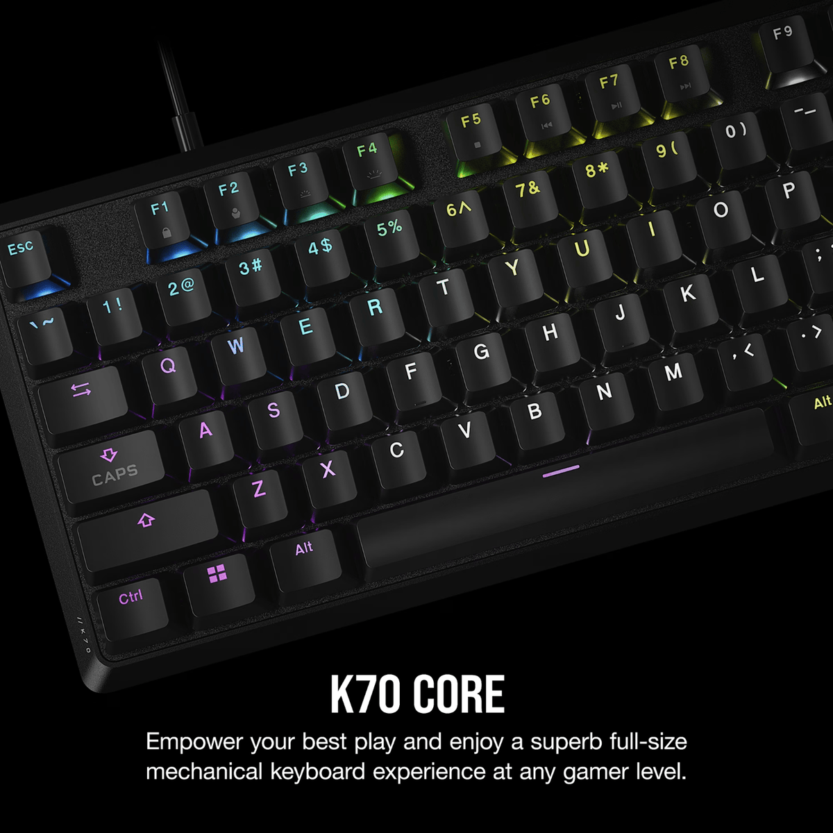 Corsair K70 CORE RGB Mechanical Gaming Keyboard - Black-1