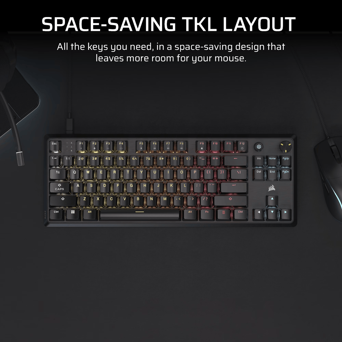 Corsair K70 CORE TKL RGB Mechanical Gaming Keyboard-2