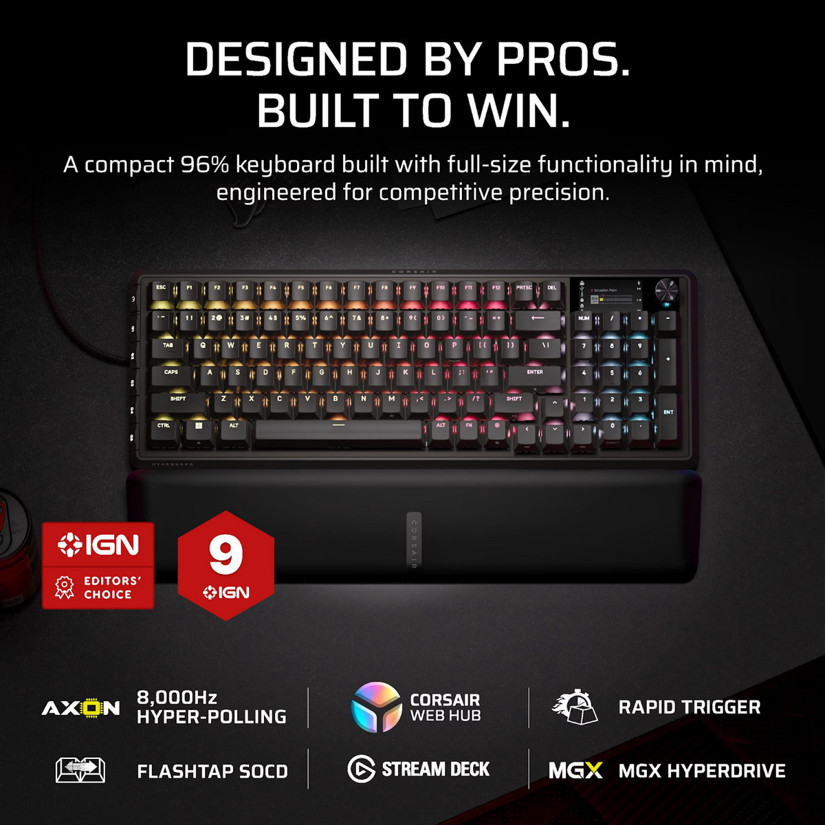 Corsair VANGUARD PRO 96 Hall Effect Gaming Keyboard-1