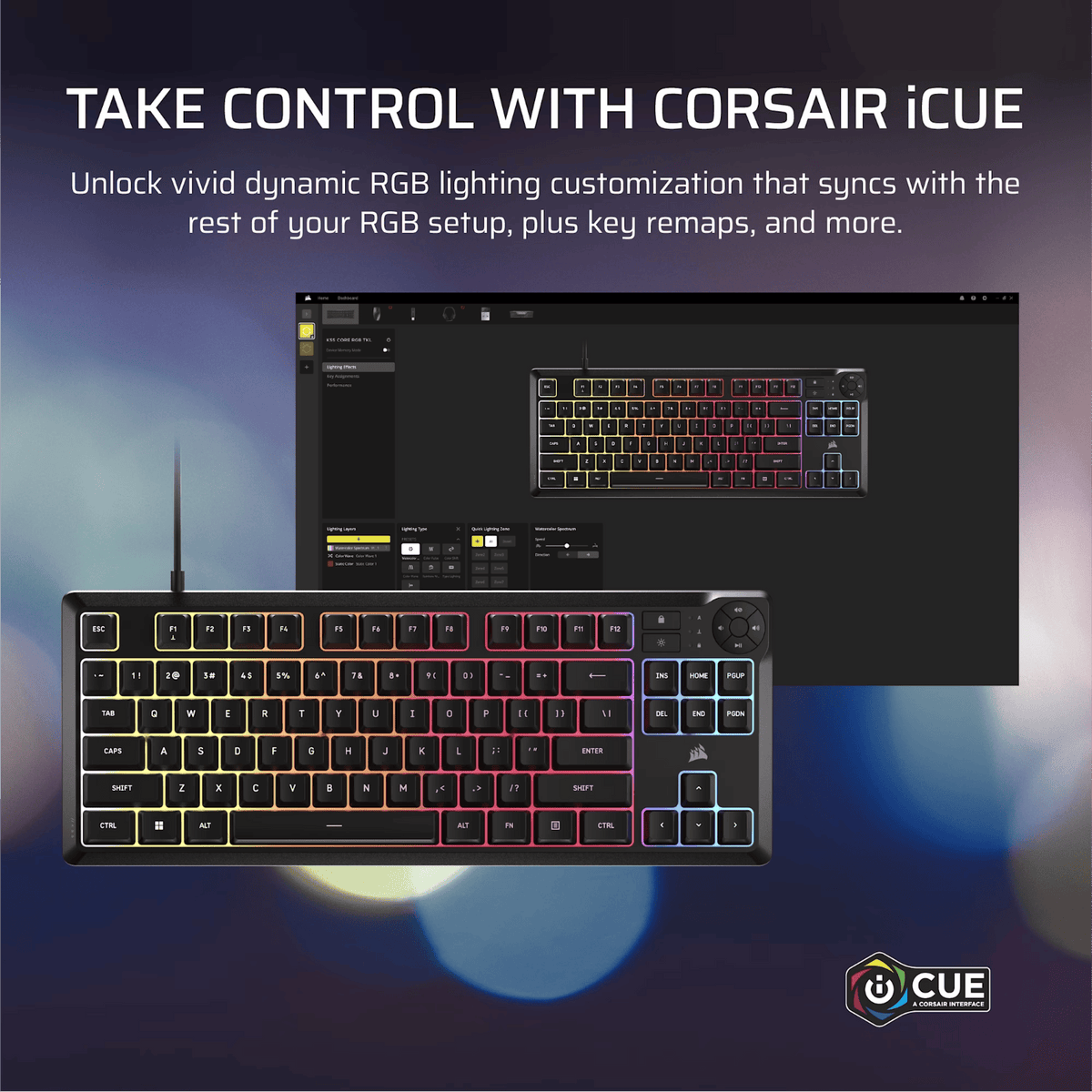 Corsair K55 CORE TKL RGB Gaming Keyboard-7