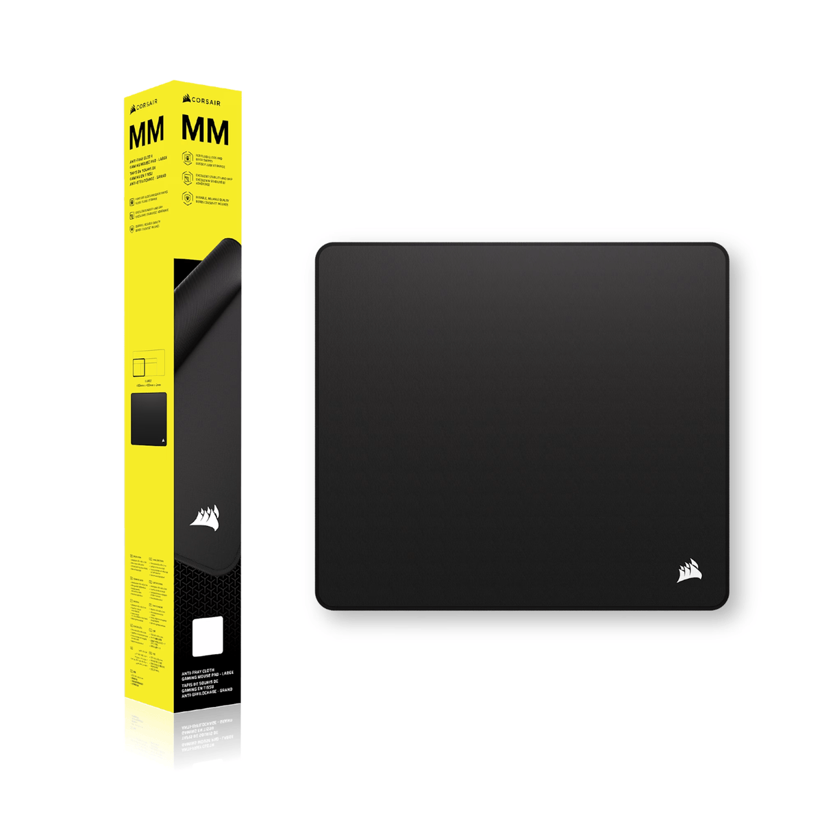 Corsair MM Anti-fray Cloth Gaming Mouse Pad Large - Black-5