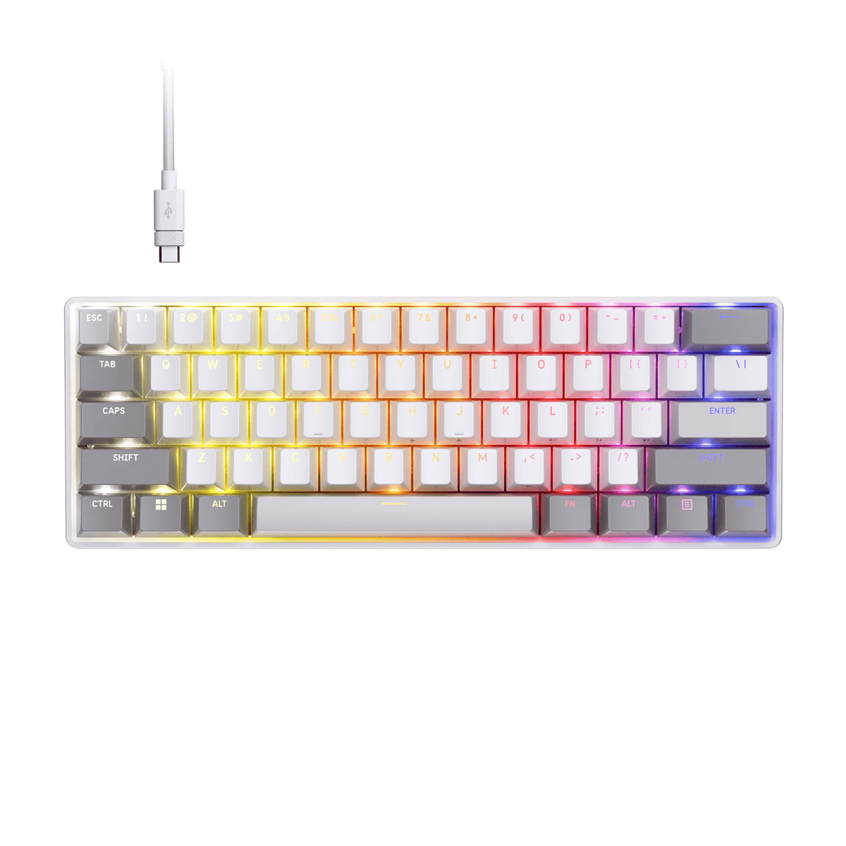 Corsair CLIPPER PRO MINI 60 Hall Effect Gaming Keyboard – White-0