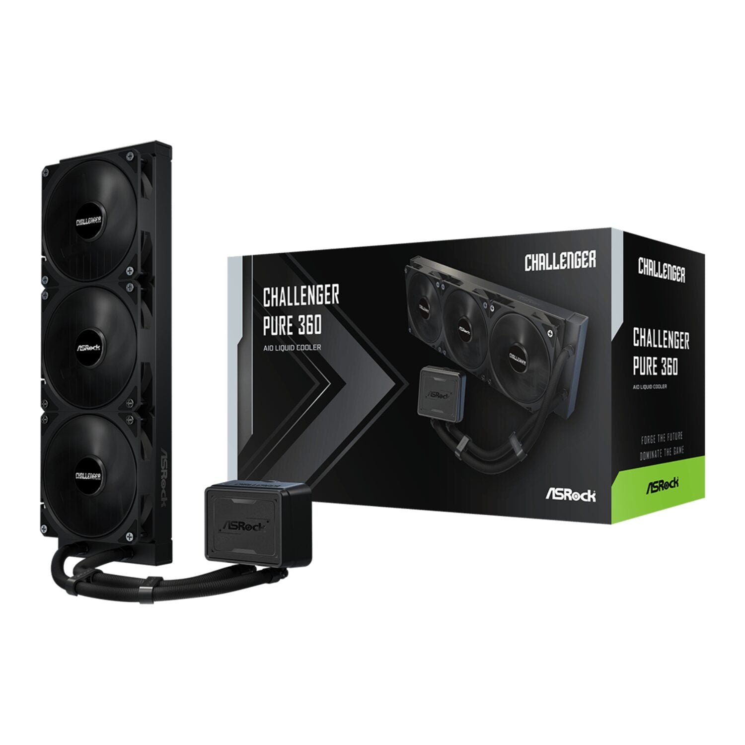 ASRock Challenger Pure 360 AIO Liquid Cooler - Black-0