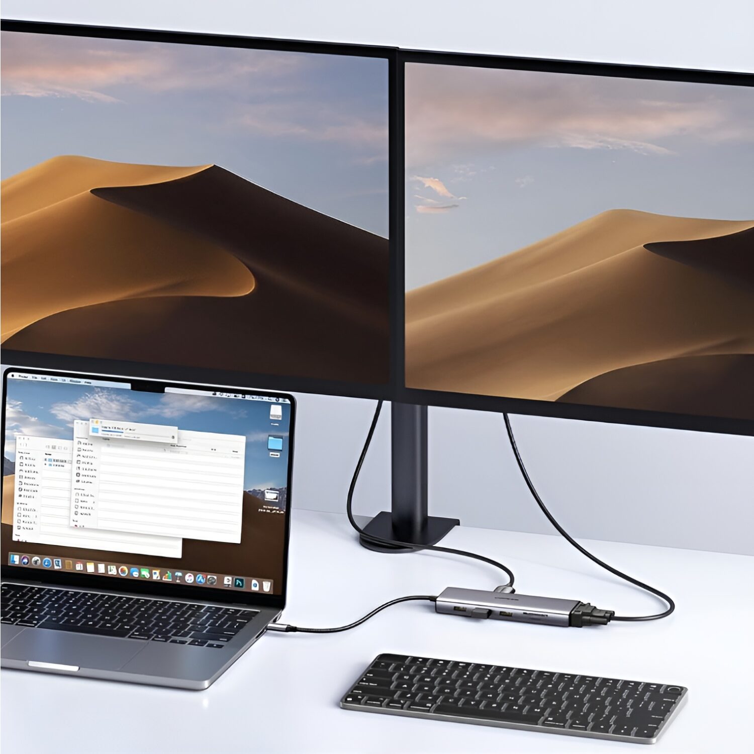 UGREEN 9-in-1 Type-C Hub - SILVER | 3× USB 3.0, 4K HDMI, VGA, RJ45 Gigabit, SD/TF, PD Charging - CM498-4
