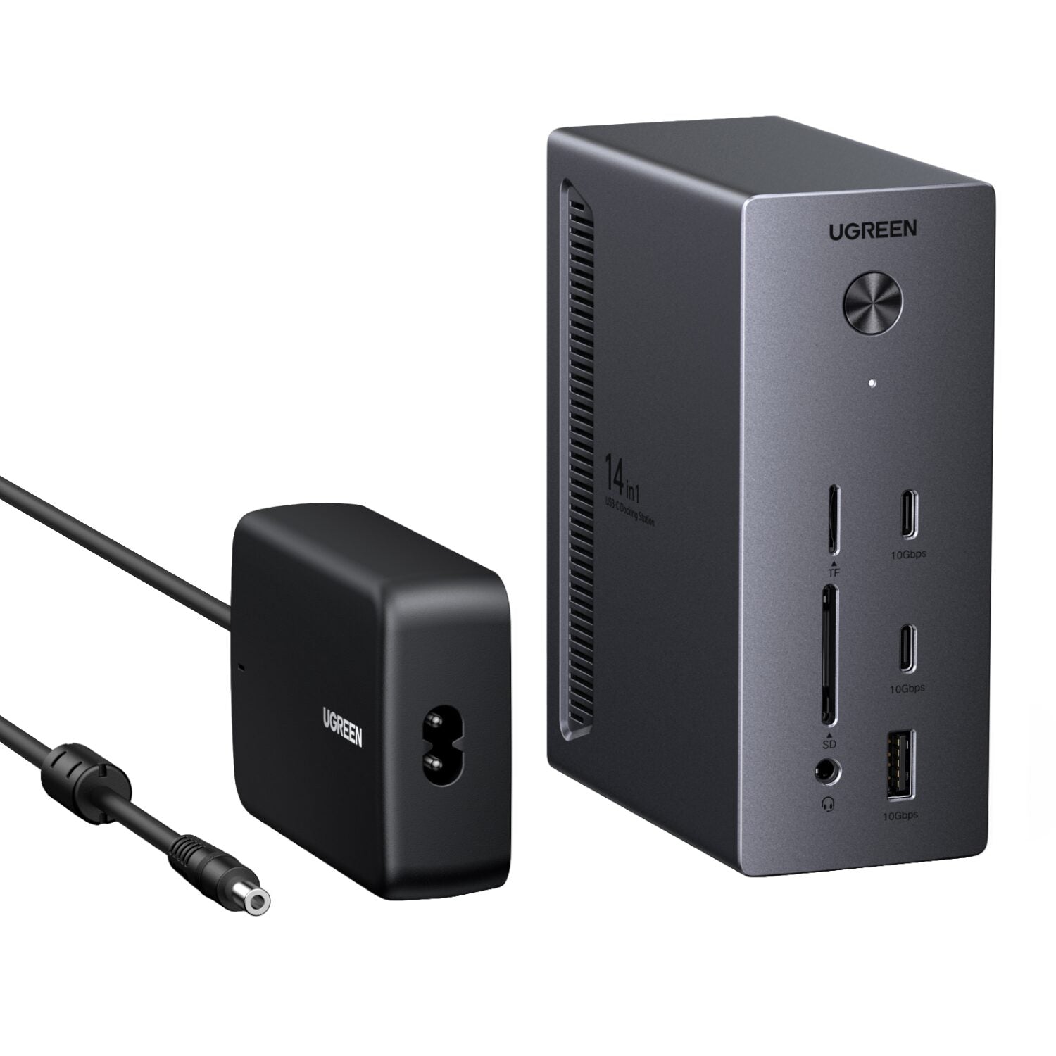 UGreen 14-in-1 USB Type-C TO USB/2x HDMI/DP/RJ45 Docking Station-2