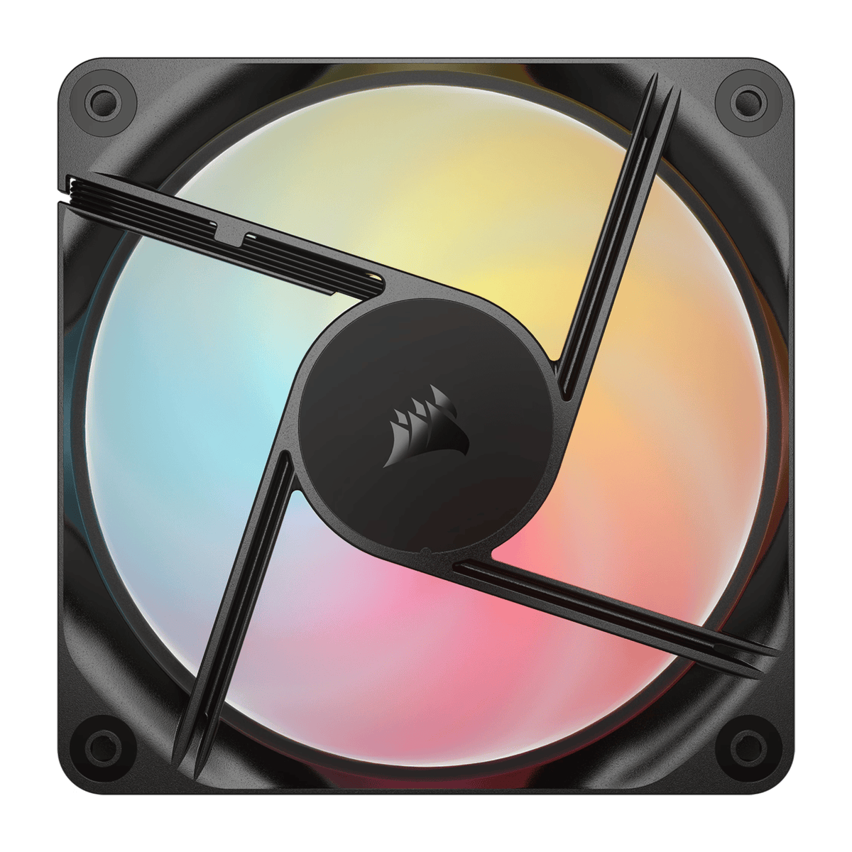 Corsair RS120-R ARGB 120mm PWM Reverse Fans Triple Pack - Black-2