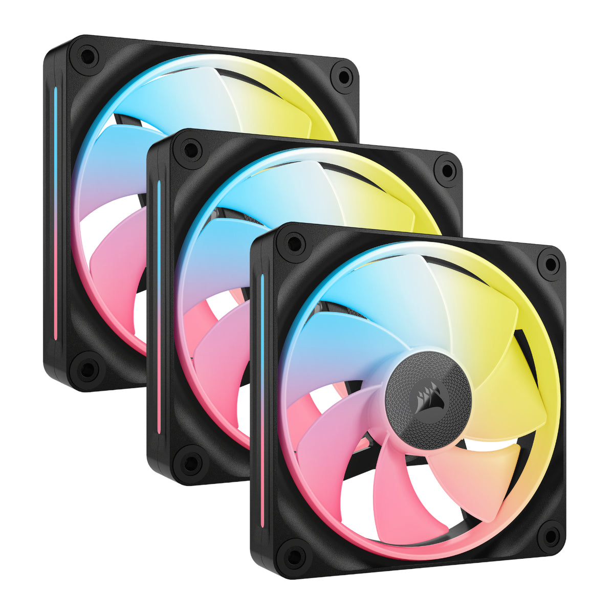 Corsair iCUE LINK LX120-R RGB 120mm PWM Reverse Fans Starter Kit 3-Pack-0