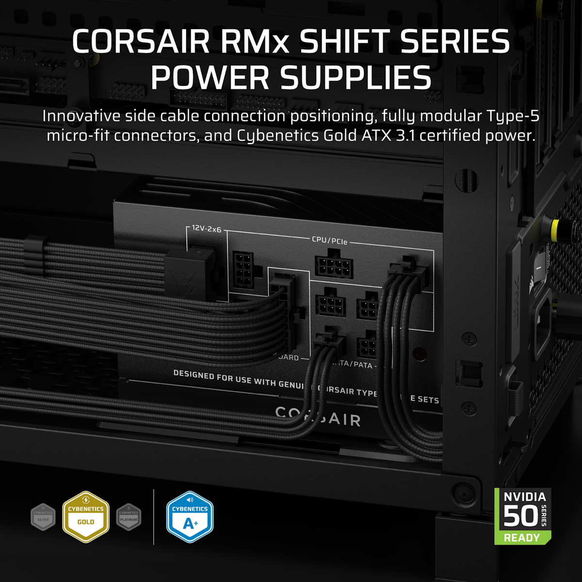 Corsair RM850x SHIFT 80 PLUS Gold Fully Modular ATX Power Supply-3