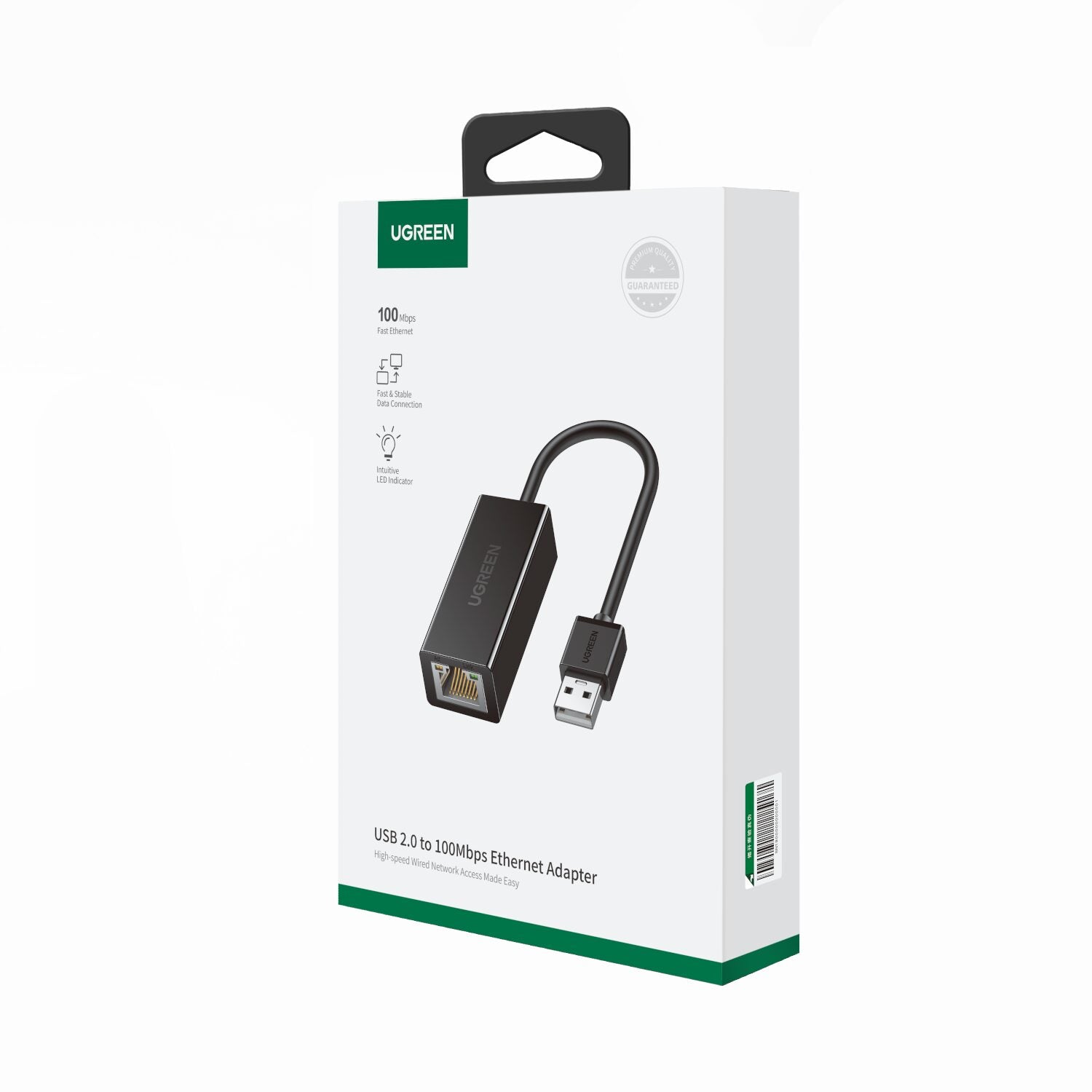 UGREEN CR110 Ethernet Adapter | USB 2.0 to RJ45 - Black-4