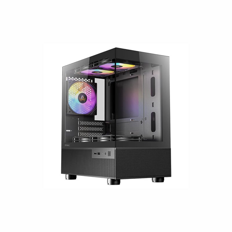 Antec CX200M Elite Micro-ATX | ITX ARGB Mini-Tower Gaming Chassis - Black-0