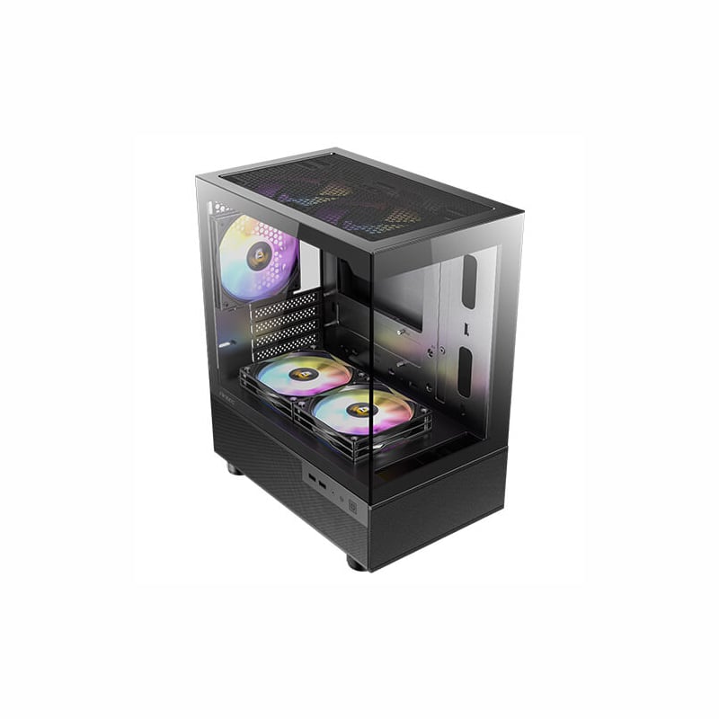 Antec CX200M Elite Micro-ATX | ITX ARGB Mini-Tower Gaming Chassis - Black-1