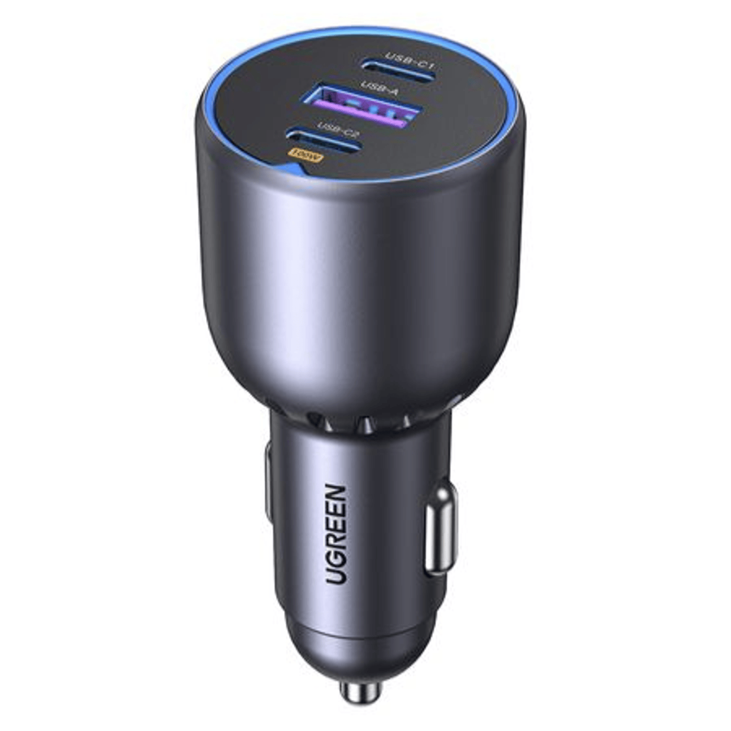 UGREEN 130W USB-C 3-port Car Charger-0