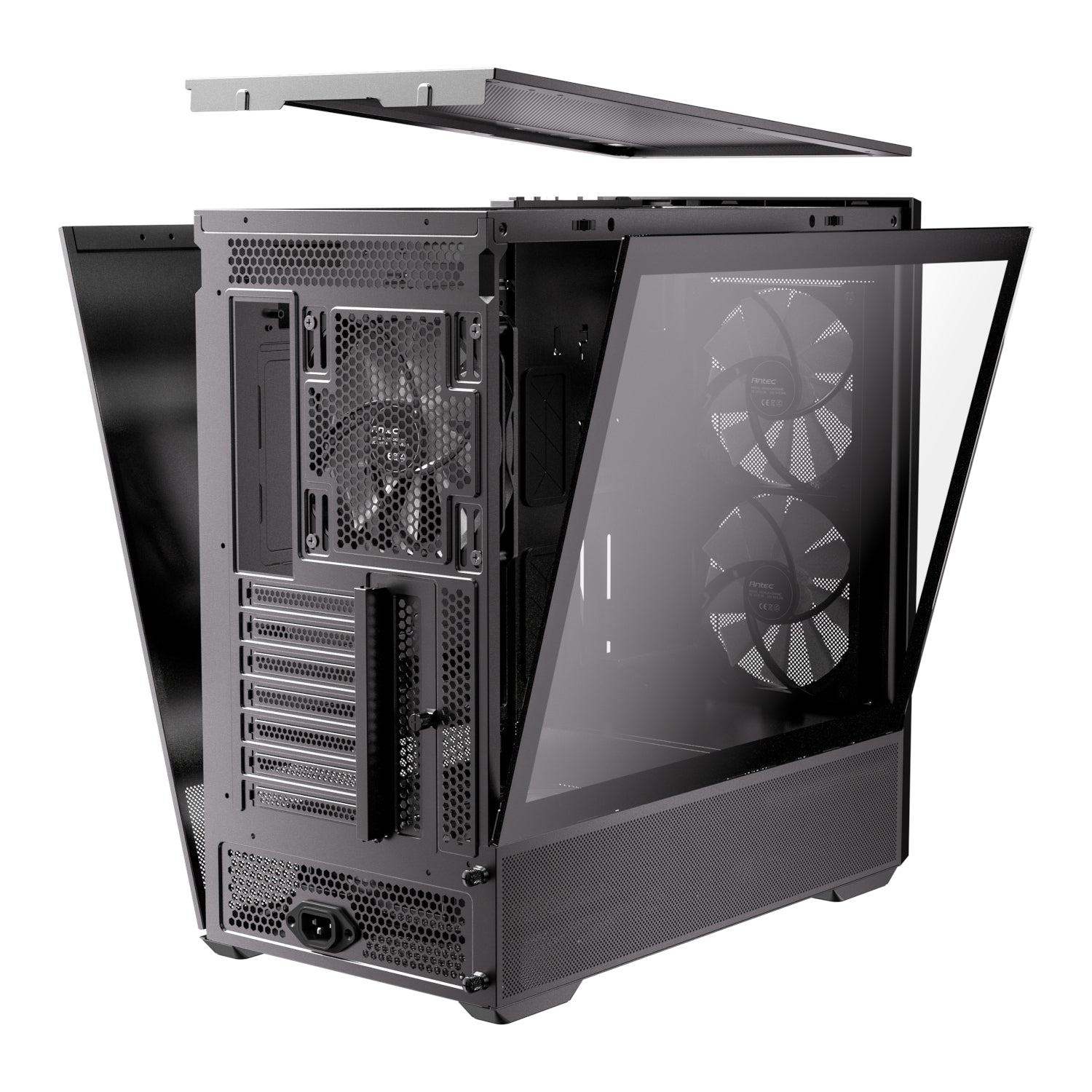 Antec FLUX Rear ARGB ATX Mid Tower Gaming Chassis - Black-4