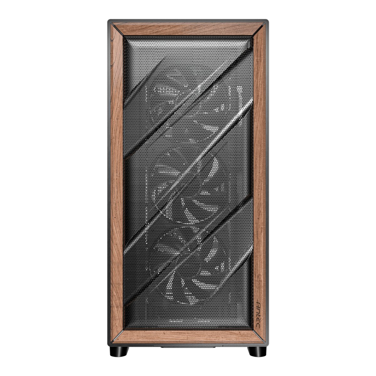 Antec FLUX SE E-ATX | ATX | Micro-ATX | ITX Mid-Tower Gaming Chassis Wood Front Panel- Black-1