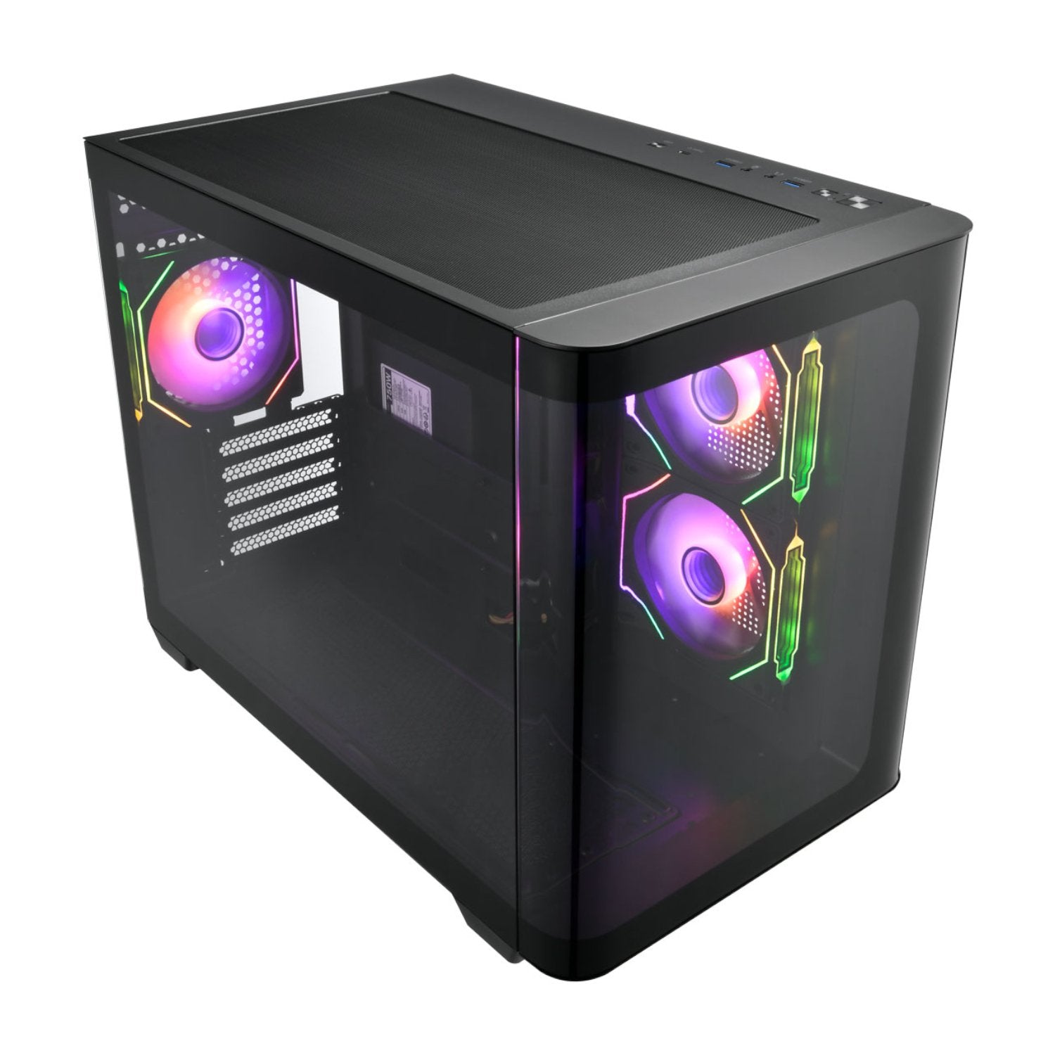 FSP S380 M-ATX ARGB Gaming Chassis and VITA GM 750W Power Supply Bundle-3