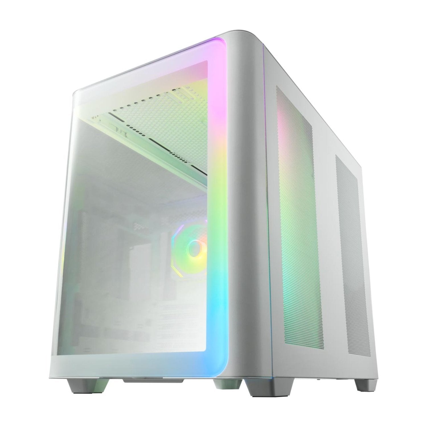 FSP M580 ARGB ATX Mid Tower Gaming Chassis - White-1