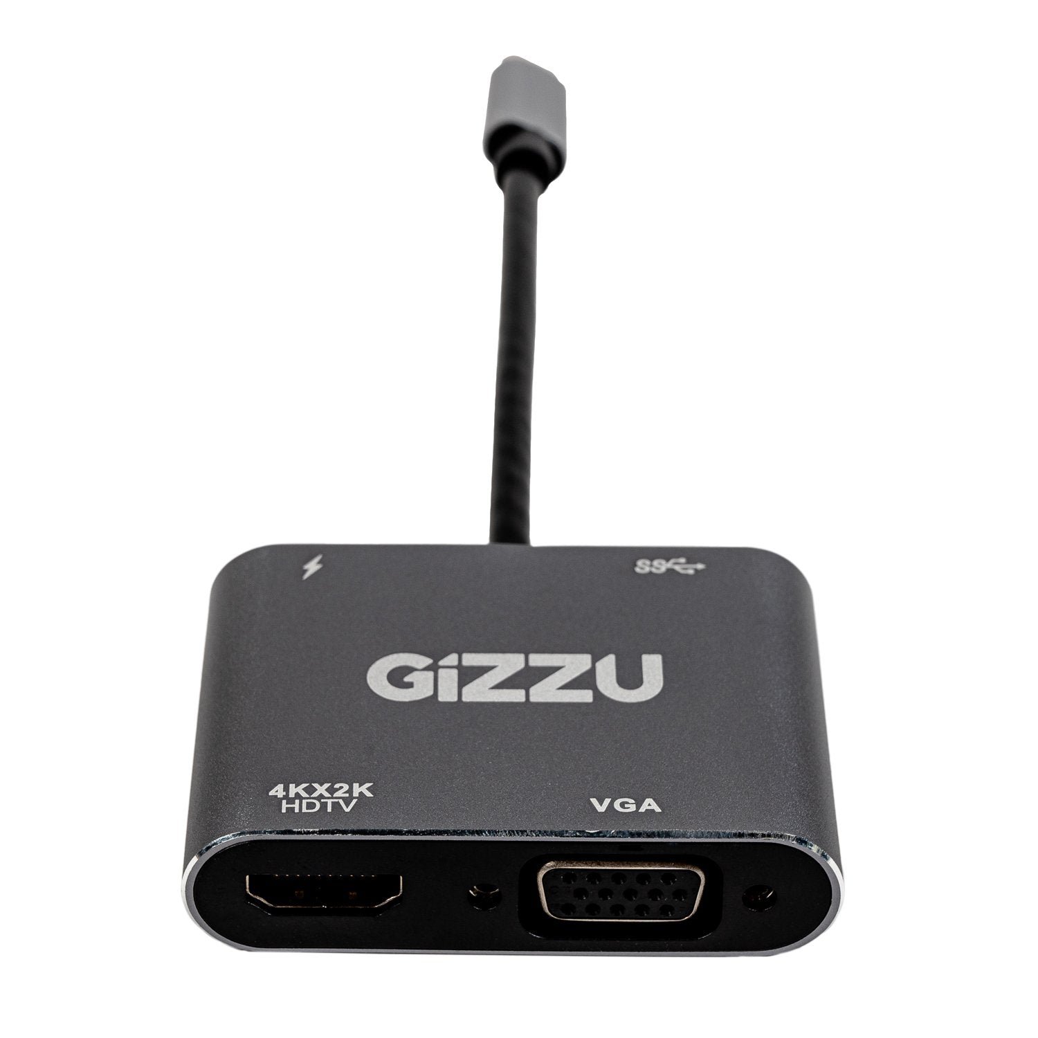 Gizzu 4-in-1 Type-C to HDMI/VGA/USB3.0 Hub-0