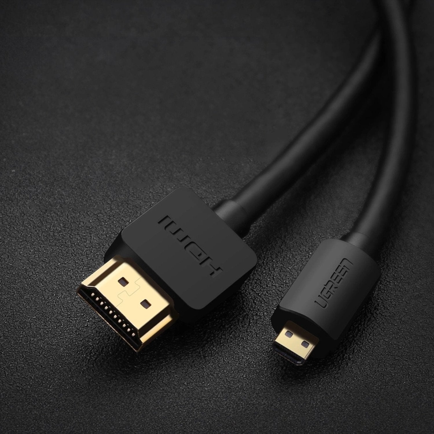 UGreen HD127 Micro HDMI to HDMI 2.0 Cable 1.5M - Black-1
