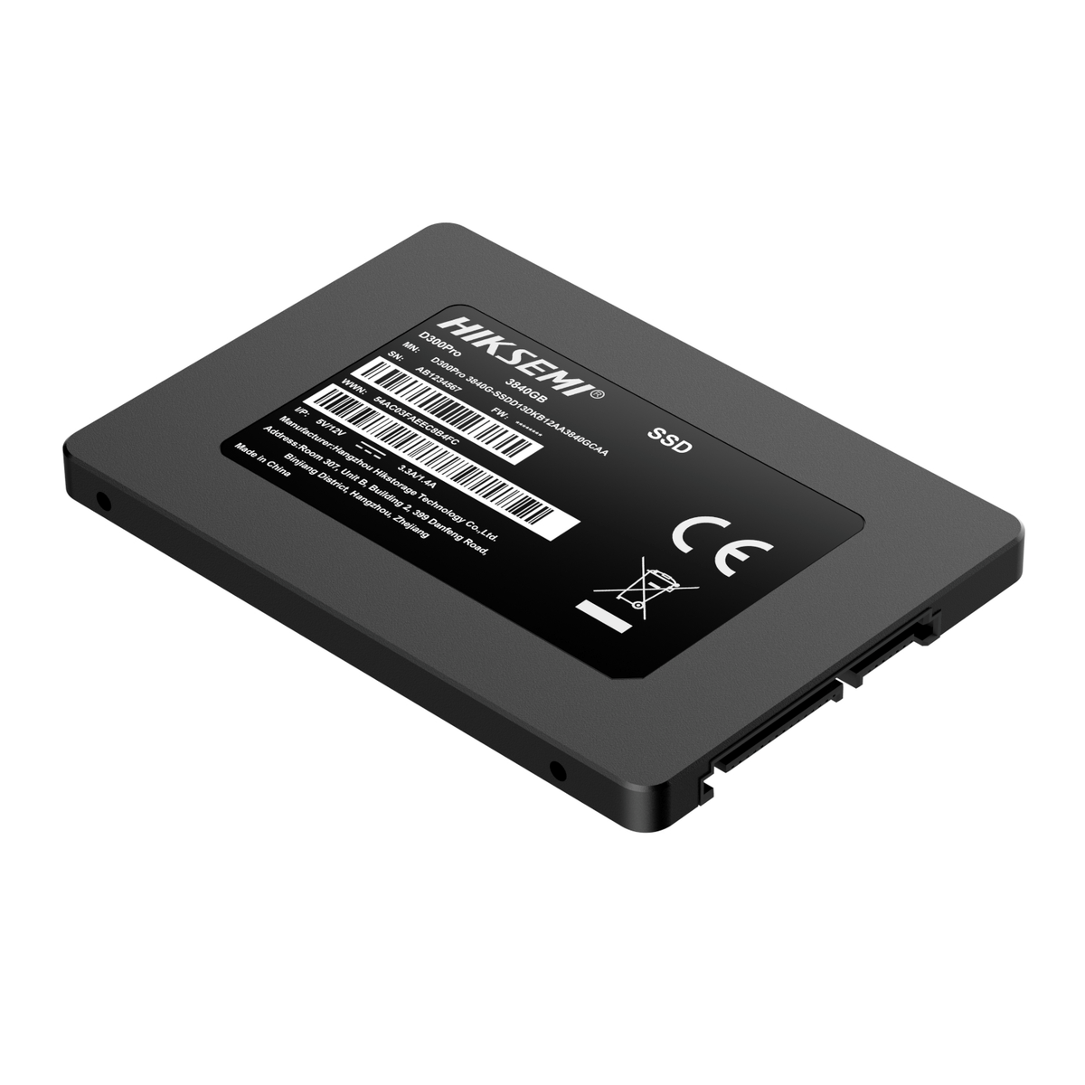 Hiksemi D300 PRO Tantalum Capacitor 3840GB SATA III Enterprise SSD-0