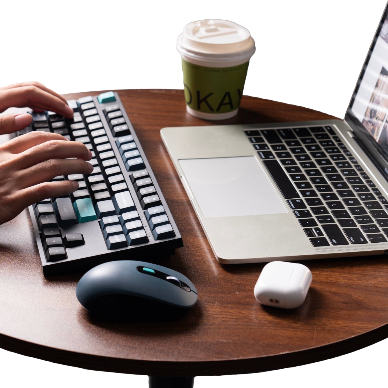 Keychron B33 80% TKL Wireless Keyboard and Mouse Combo – Black/Green-7