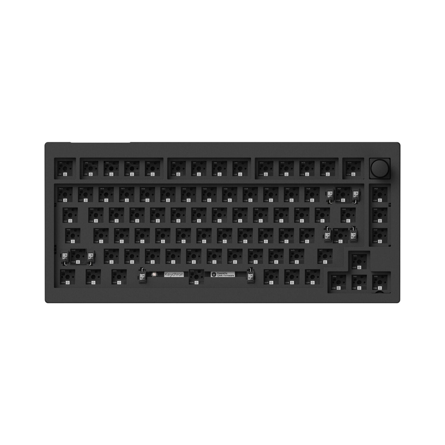 Keychron V1 Max QMK/VIA RED Wireless Custom Mechanical Keyboard - Black-3