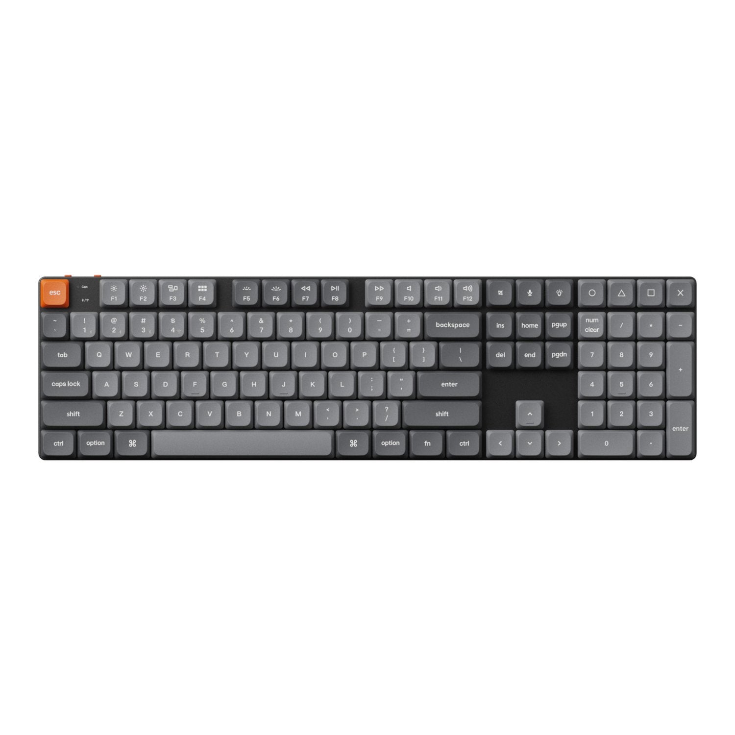 Keychron K5 Max QMK/VIA Full-sized Wireless Custom Mechanical Keyboard | RED Switches-1