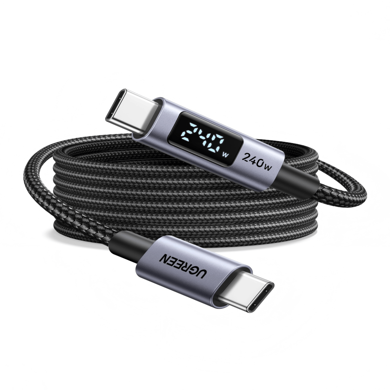 UGREEN 240W USB Type-C Cable with LED Display 1M-2