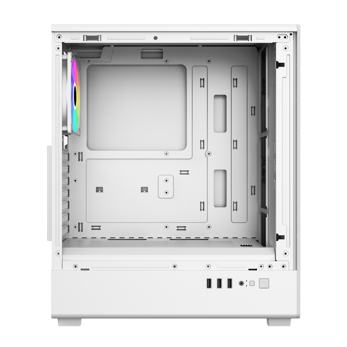 FSP M221 ATX Mid Tower Gaming Chassis - White-7