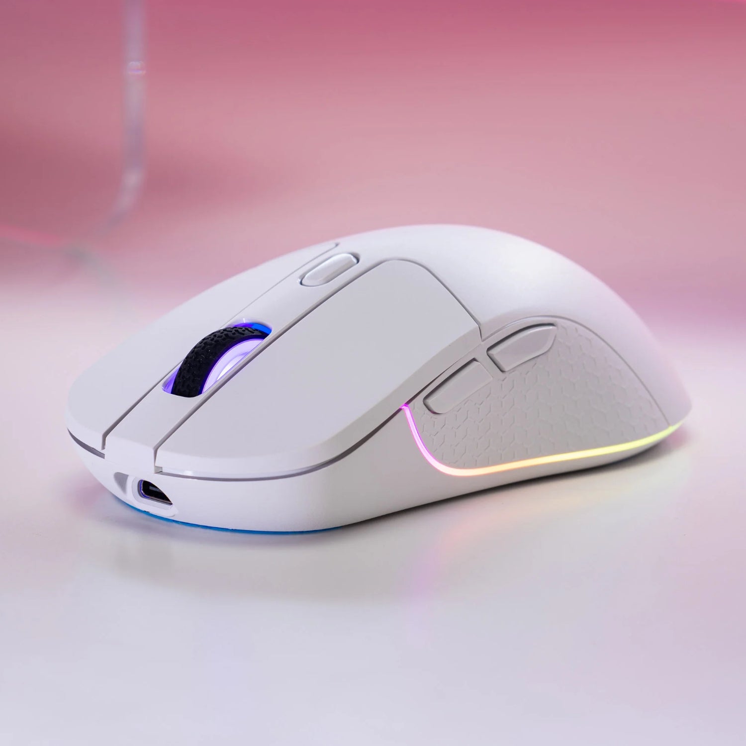 Keychron M3 RGB Wireless Optical Mouse - White-4