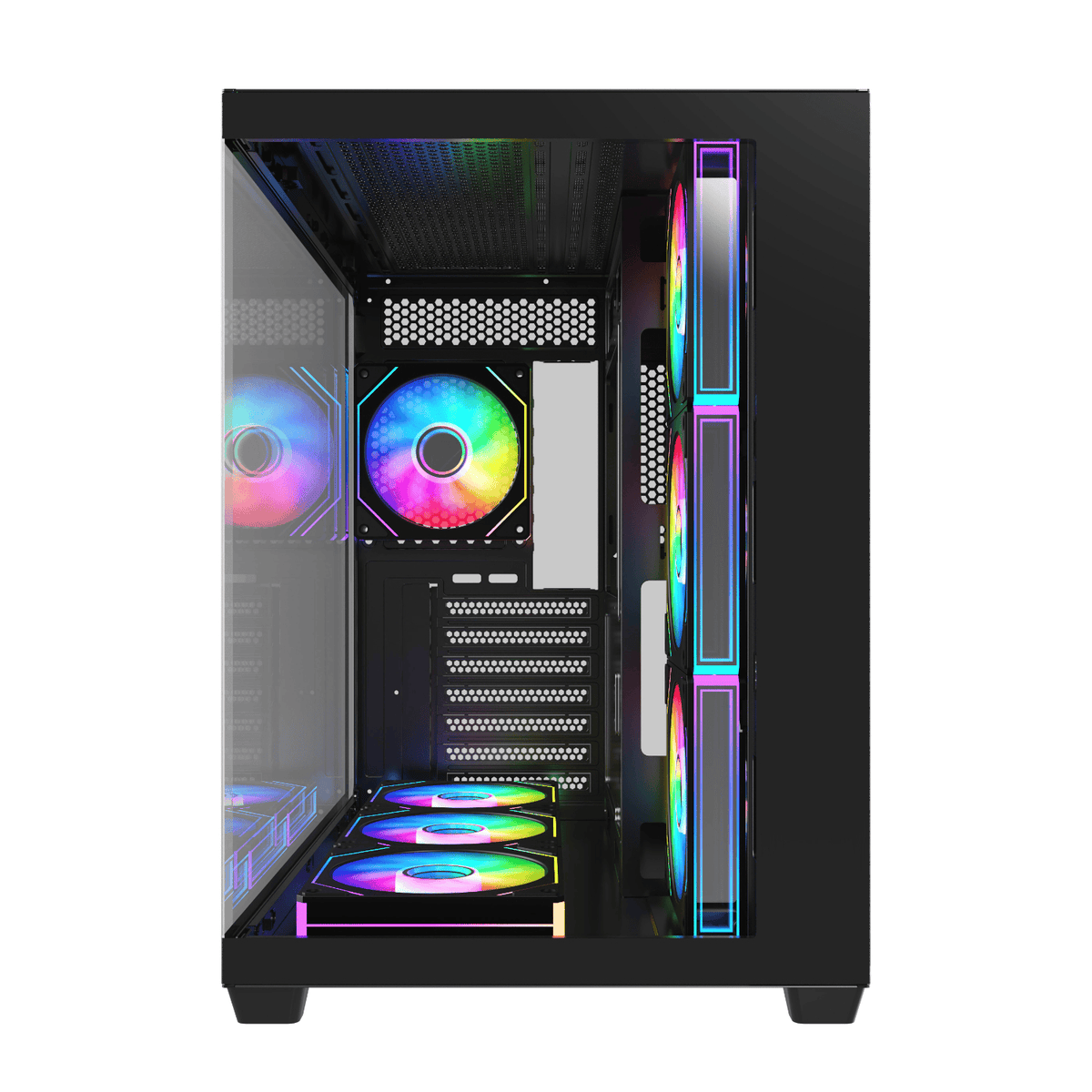FSP M341 ARGB ATX Mid Tower Gaming Chassis - Black-1