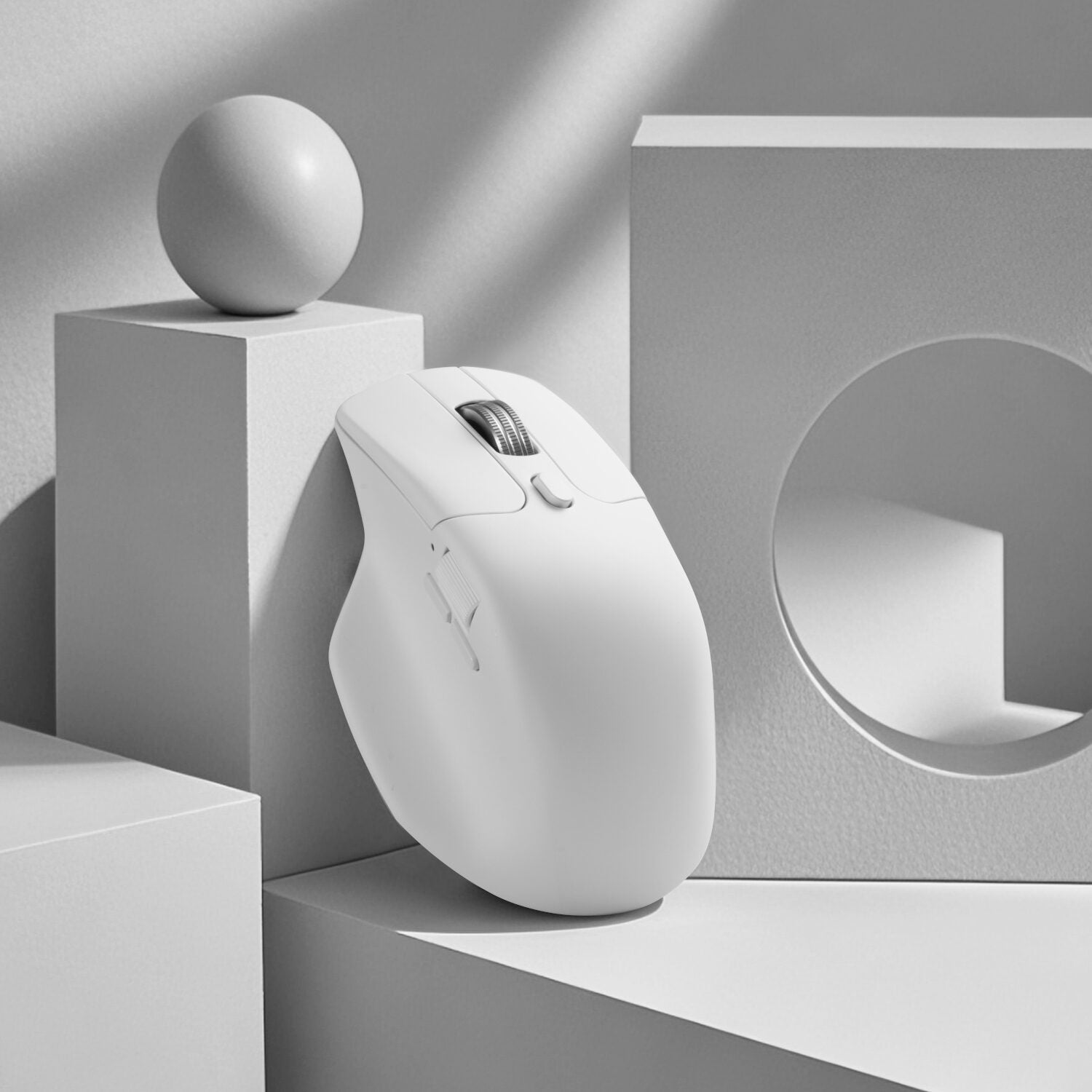 Keychron M6S-A24 PixArt 3950 8K 30000DPI Wireless Mouse (BT/2.4GHz/Wired) - White-6