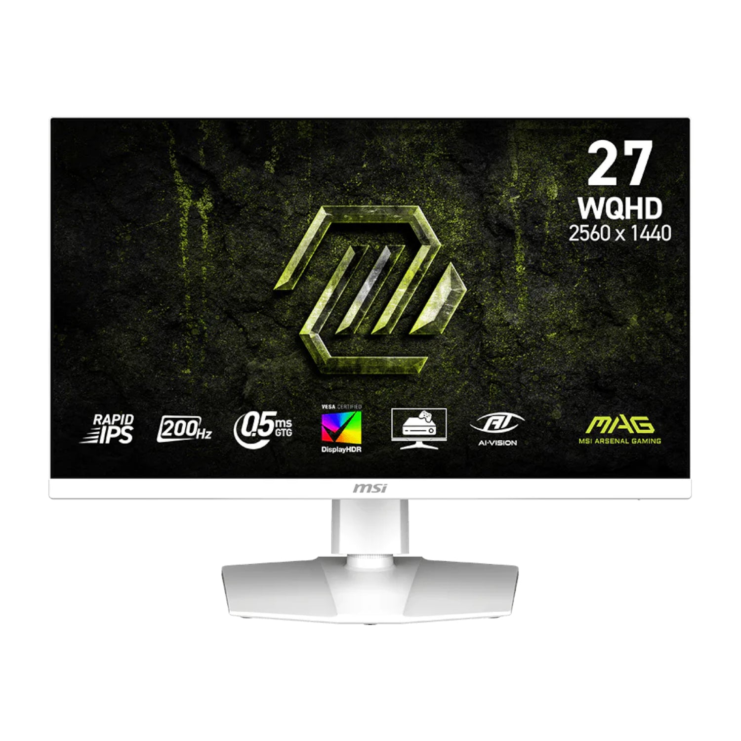 MSI MAG 274QRFW E20 27" WQHD 200Hz IPS Gaming Monitor - White-0