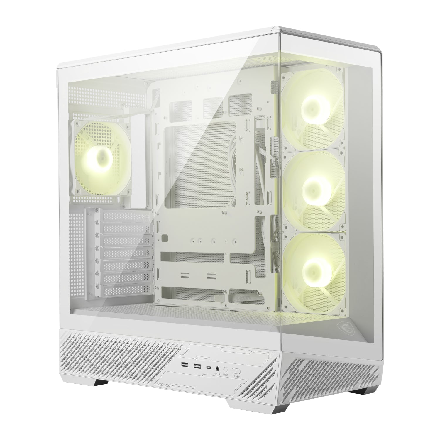 MSI MAG PANO 130R PZ ATX Gaming Chassis - White-0