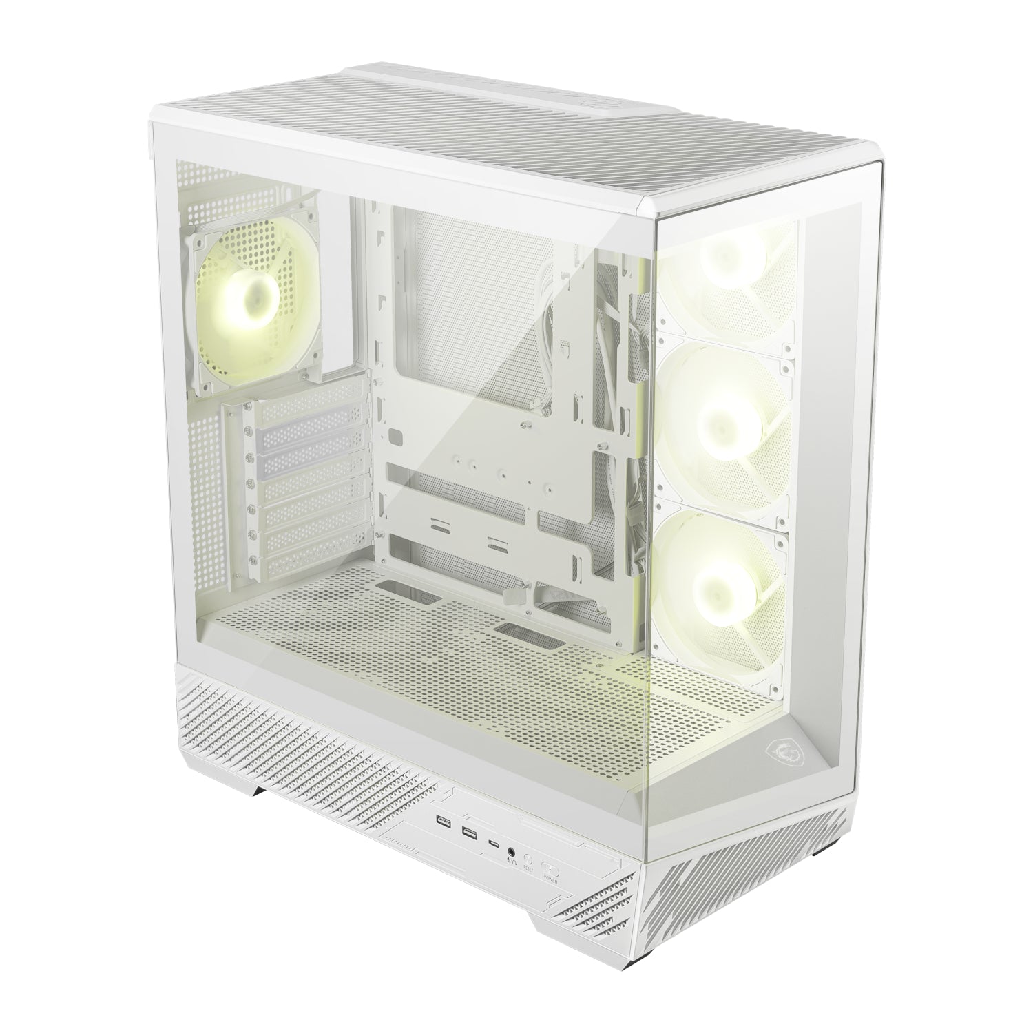 MSI MAG PANO 130R PZ ATX Gaming Chassis - White-3